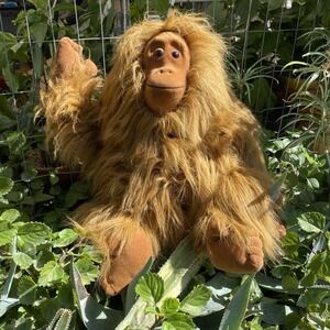 Vintage Plush Creations Inc Realistic Orangutan Brown 18" Stuffed Monkey 1988